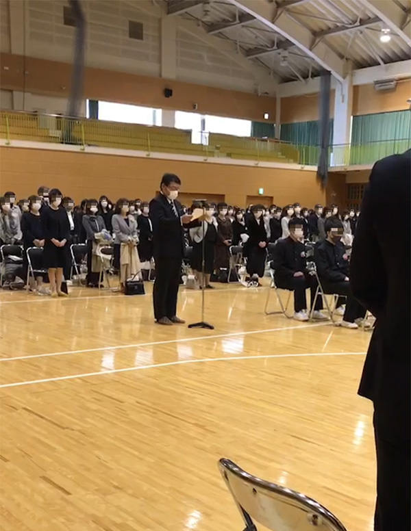 私立静岡学園高校の卒業式